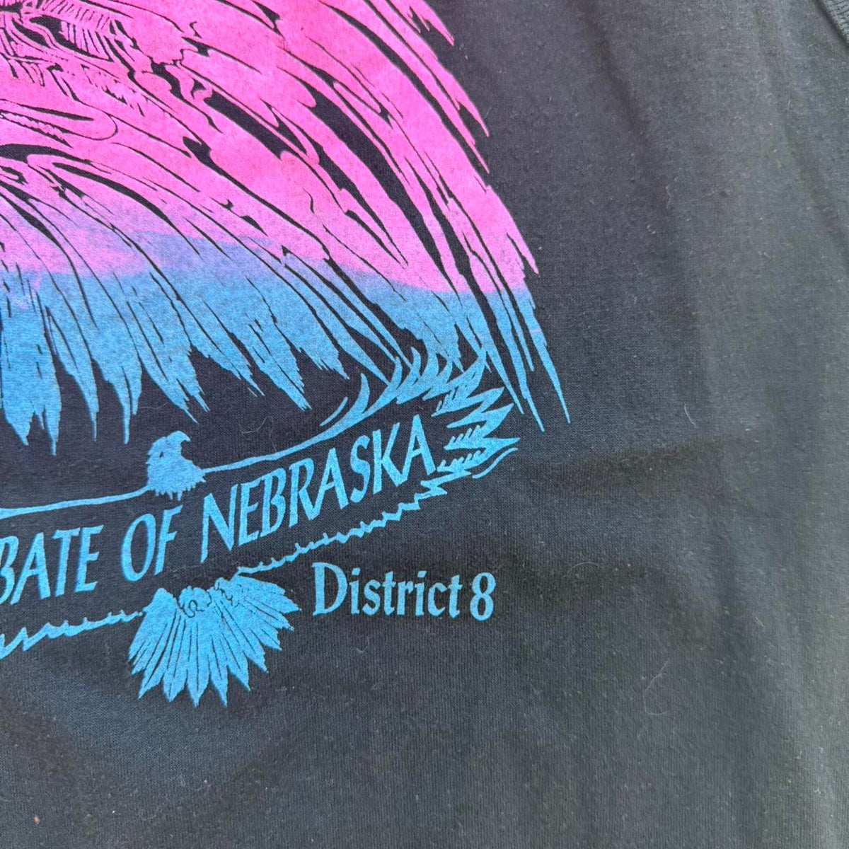 Vintage 1991 Motorcycle Show Nebraska Eagle Biker Sleeveless T-Shirt - Large