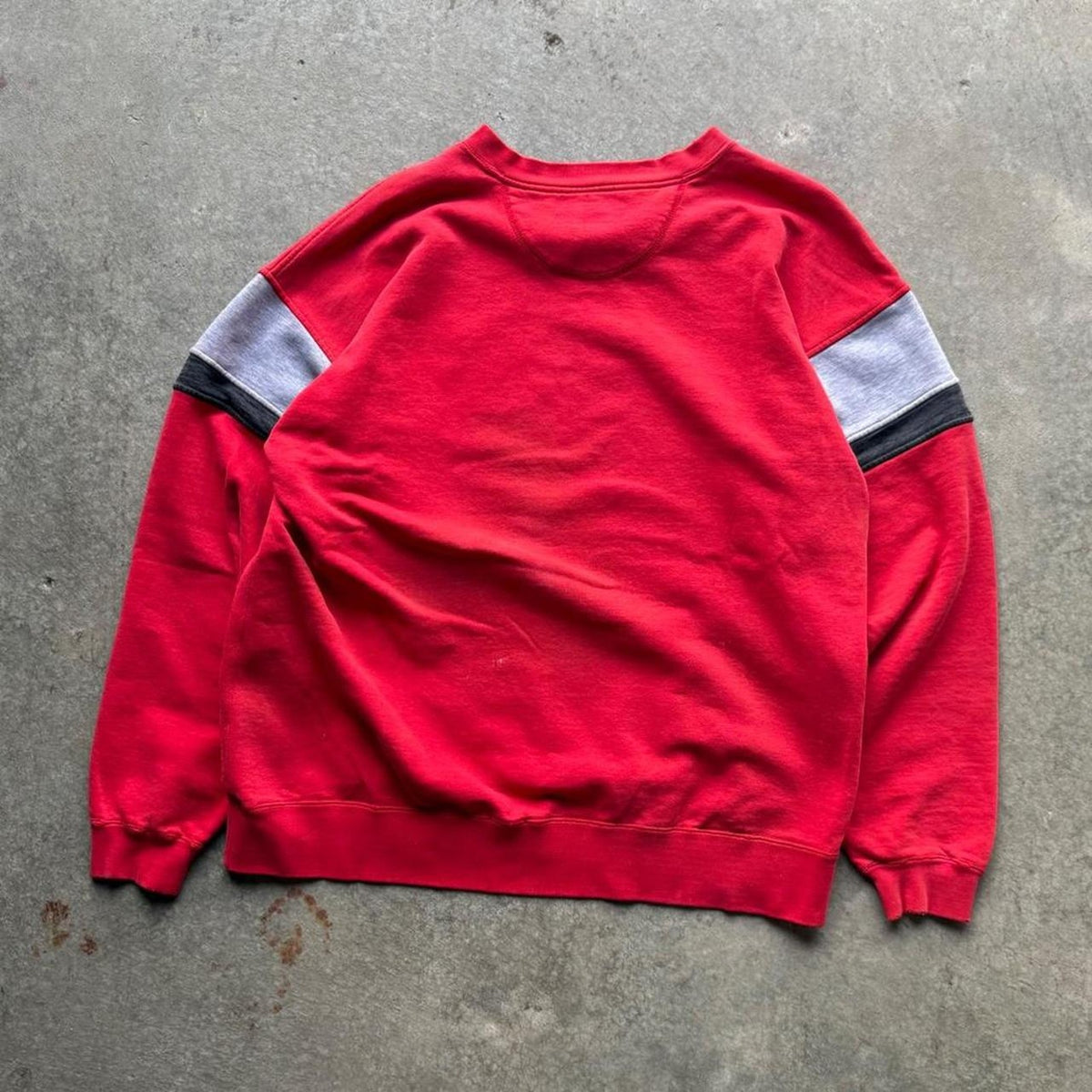 Vintage 90s Nebraska Huskers Striped Crewneck - X-Large