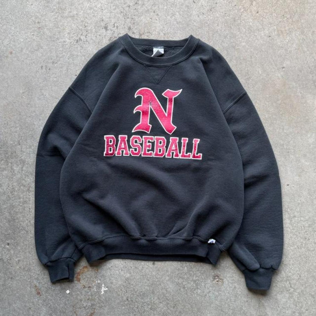 Vintage Nebraska Huskers Baseball Russell Athletic Crewneck - Large