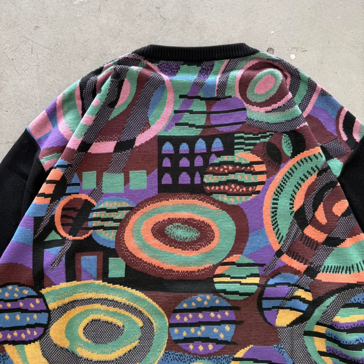 Vintage 90s St Croix Knits Funky Pattern Sweater - X-Large
