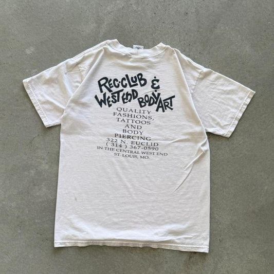 Vintage 90s West End Body Art Piercing and Tattoo T-Shirt - Medium