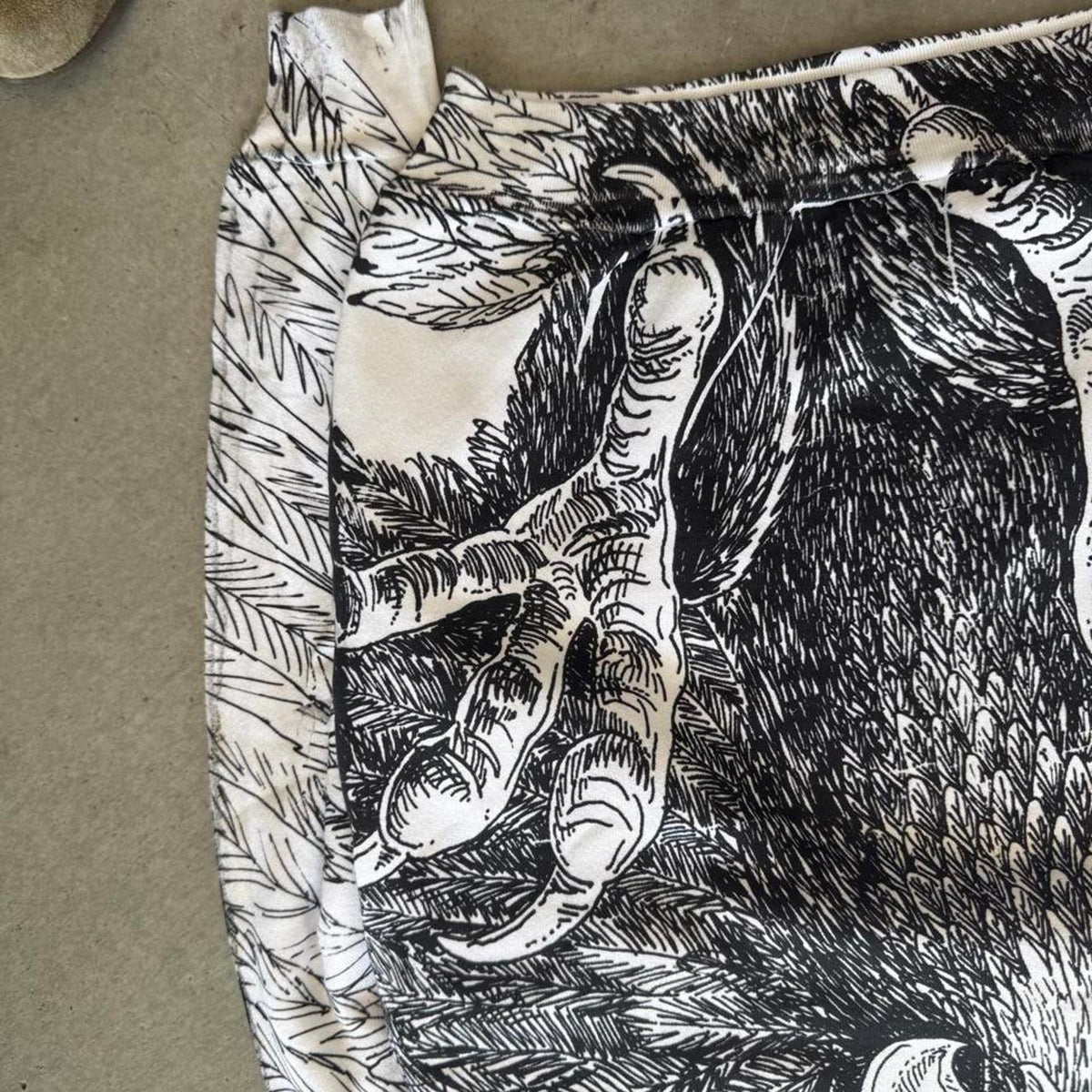 Vintage 90s Eagle All Over Print Animal Crewneck - Large