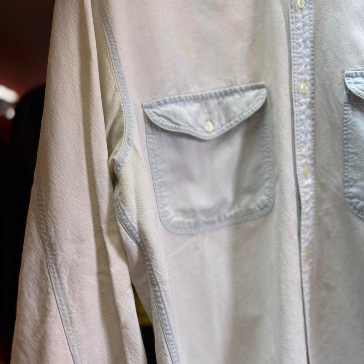 Vintage 90s Gap Faded Work Shirt - Medium