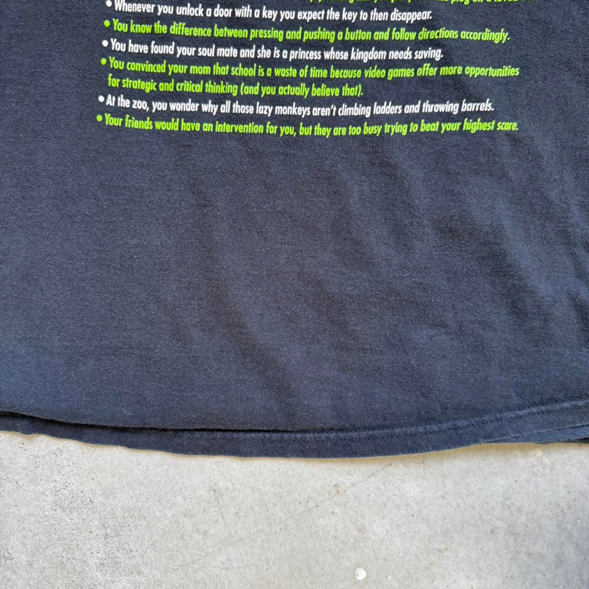 Vintage Y2K Video Game Gamer Text T-Shirt - Large