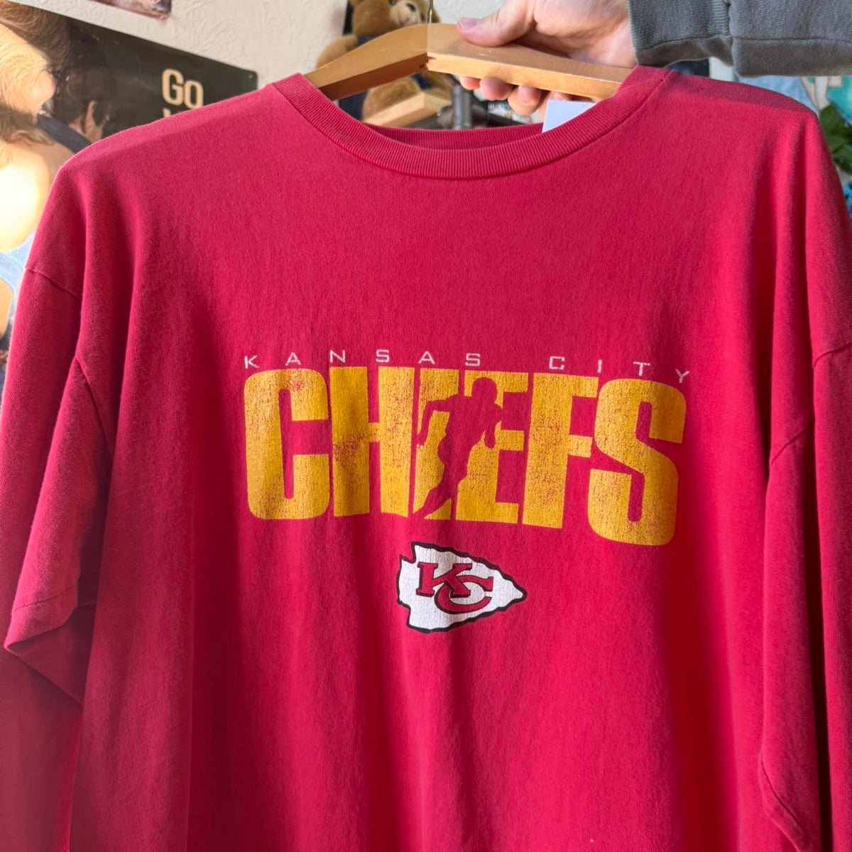 Vintage 90s Kansas City Chiefs NFL Sports T-Shirt - Large