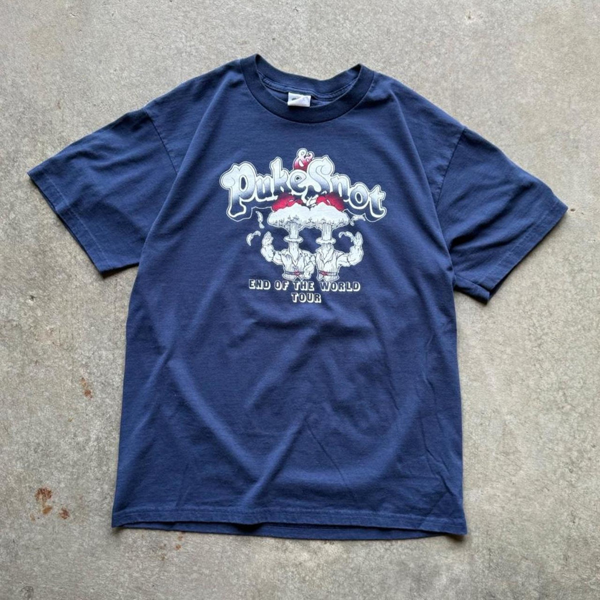 Vintage 90s Puke Snot End of the World Tour T-Shirt - Large