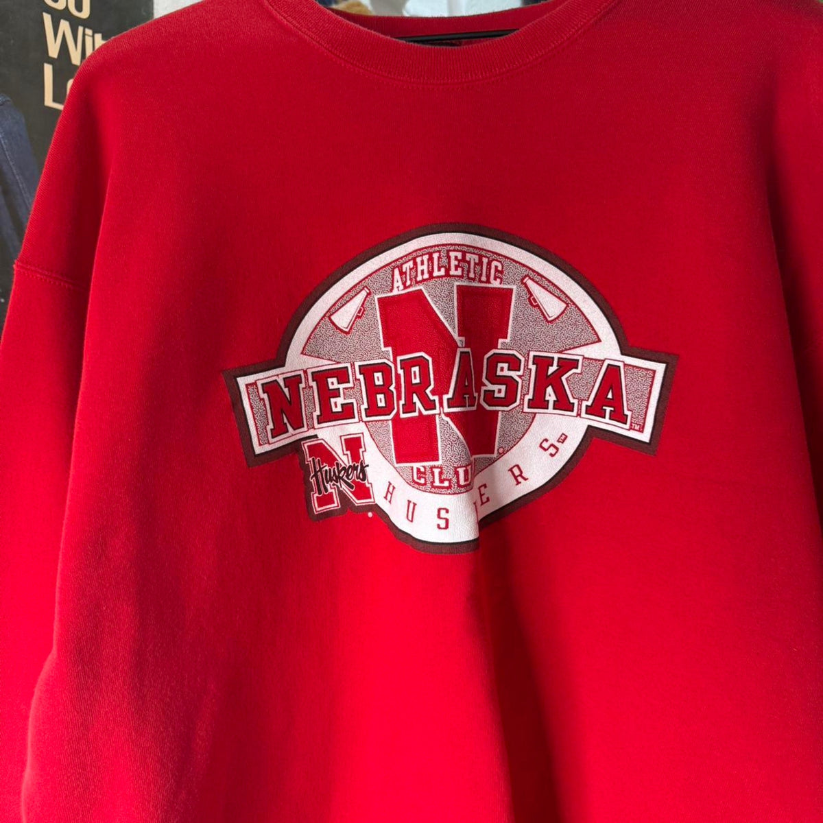 Vintage 90s Nebraska Huskers Football Crewneck - XX-Large