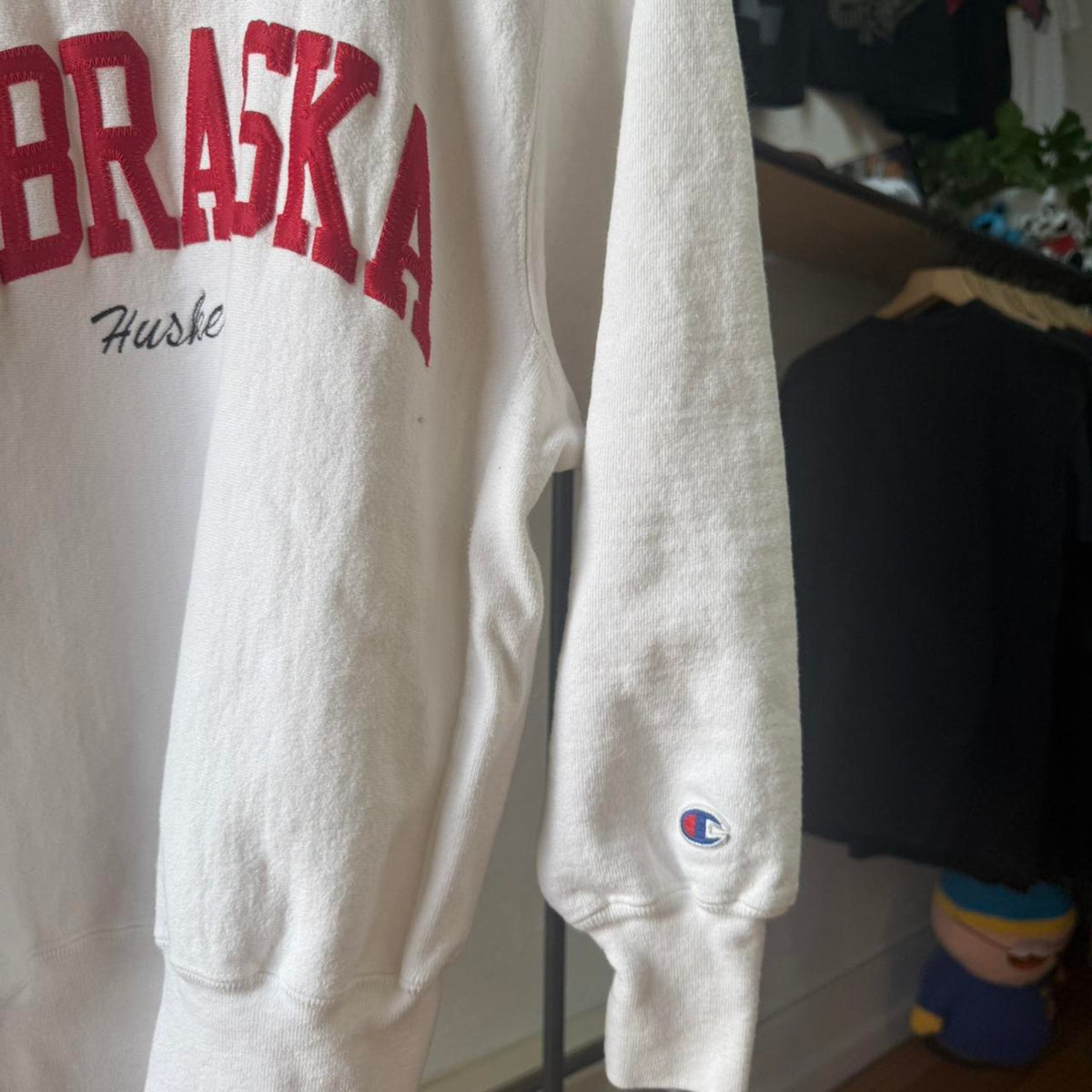 Vintage 90s Nebraska Huskers Champion Reverse Weave Crewneck - Medium