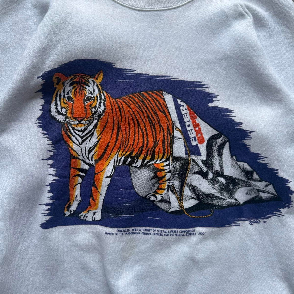 Vintage 90s FedEx Federal Express Tiger Crewneck - X-Large