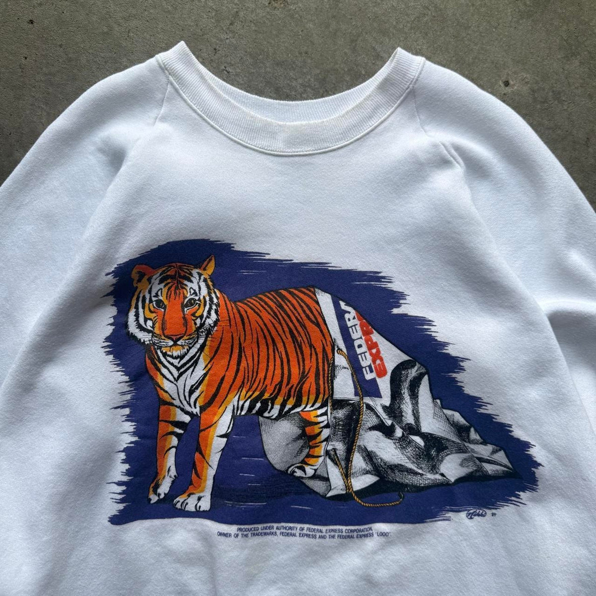 Vintage 90s FedEx Federal Express Tiger Crewneck - X-Large