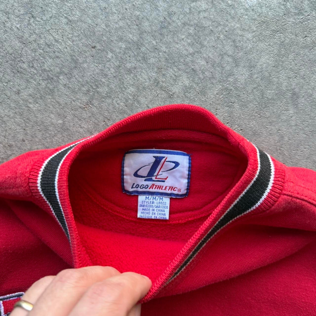 Vintage 90s Nebraska Huskers Embroidered Crewneck - Medium