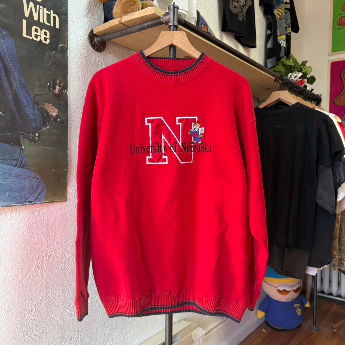 Vintage 90s Nebraska Huskers Herbie Crewneck - Large