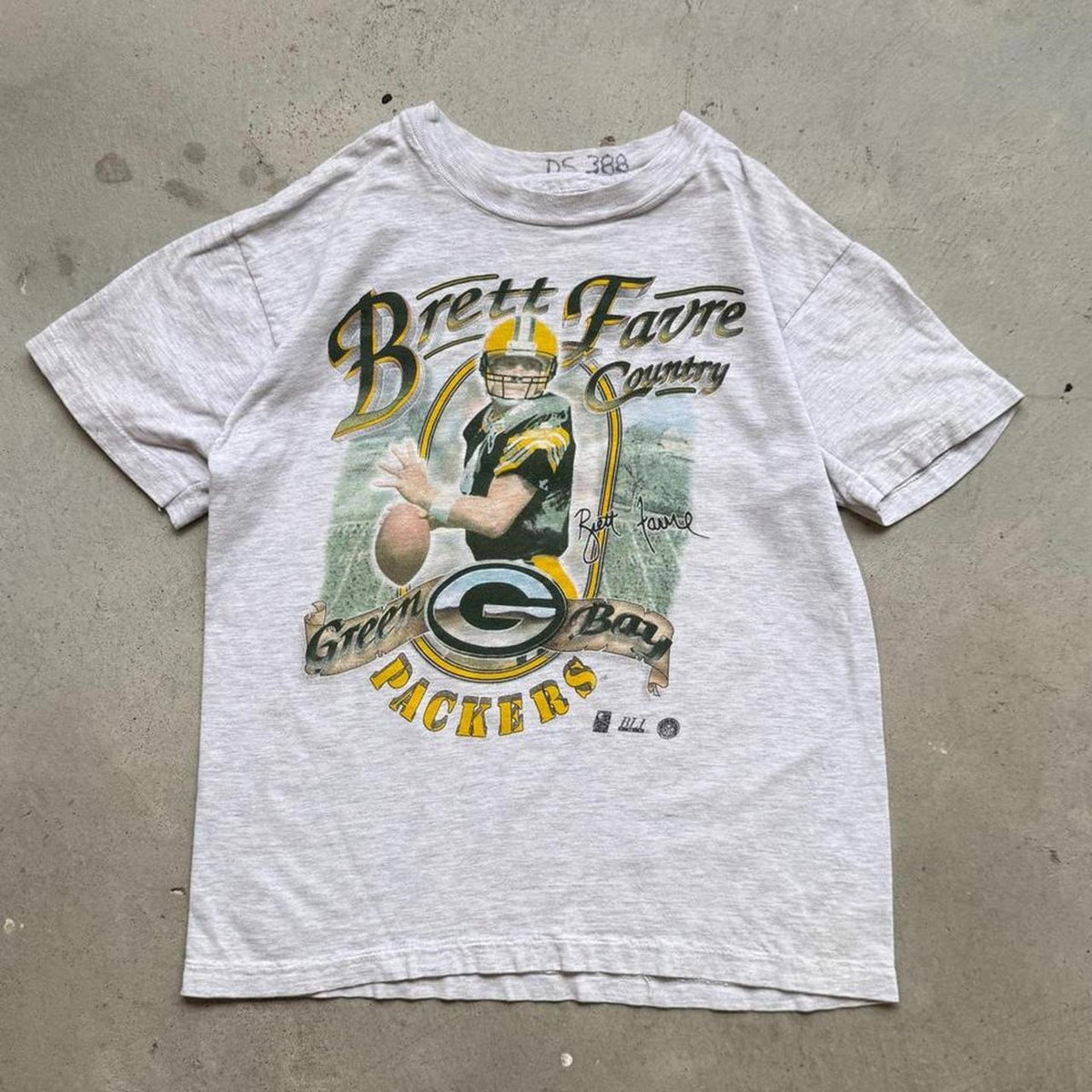 Vintage 90s Green Bay Packers Brett Favre NFL T-Shirt - Kids 10-12